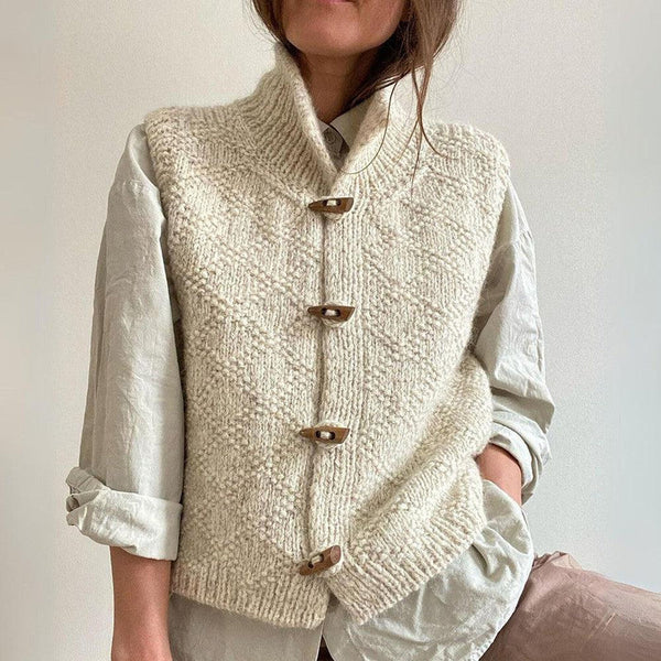Ärmlös Väst Dam | Minimalistisk Chic | Elegant & Mångsidig | Polyester