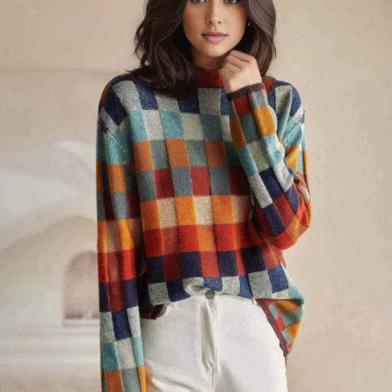 Dam Tröja | Elegant Passform | Mjuk Stickad | Couture-inspirerad Stil