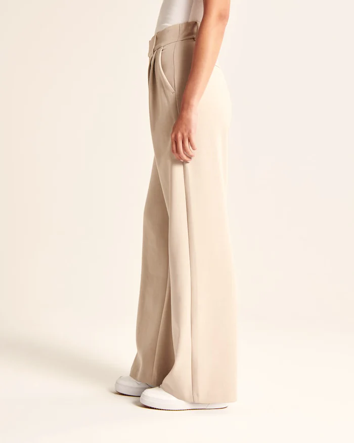 Vida Byxor Dam | Skräddad Passform | Elegant Beige | Mjukt & Hållbart Tyg