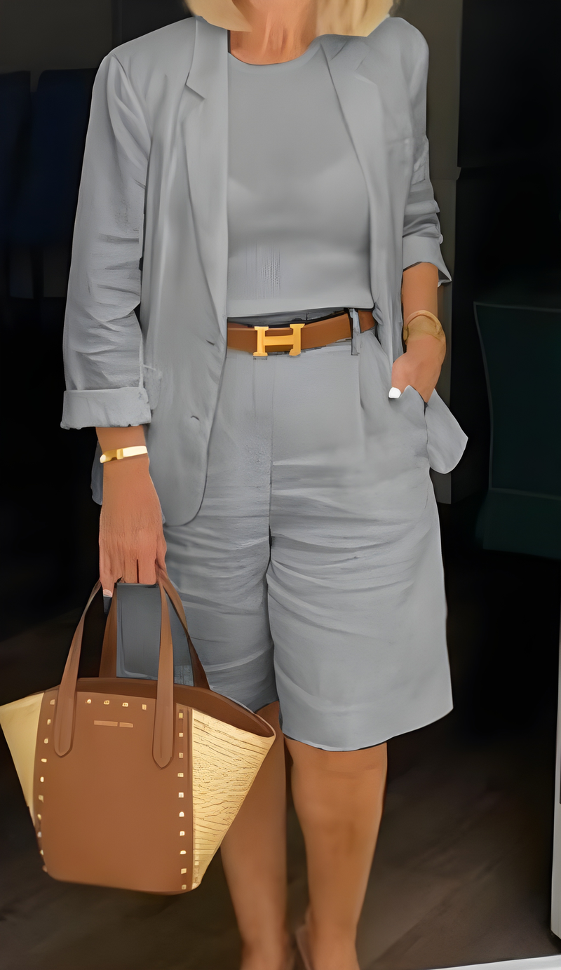Dam Blazer & Shorts Set | Elegant Passform | Sommar & Lätt