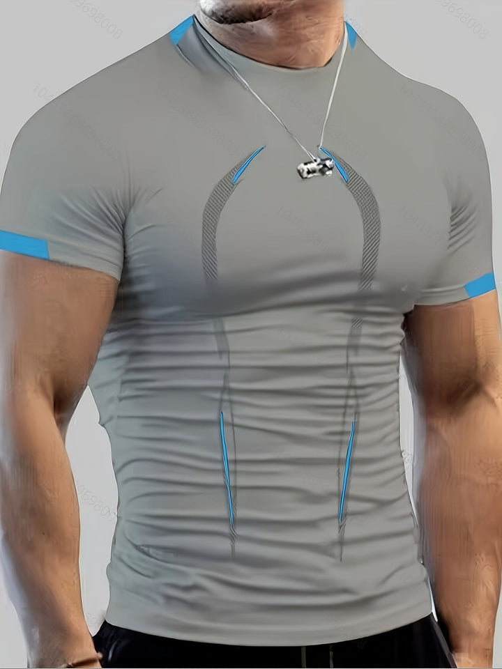 Herr T-shirt | Slimfit | Kort Ärm | Rund Hals | Sommar