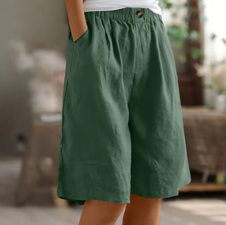 Dam Shorts | Elastisk midja | Knälängd | Sommar