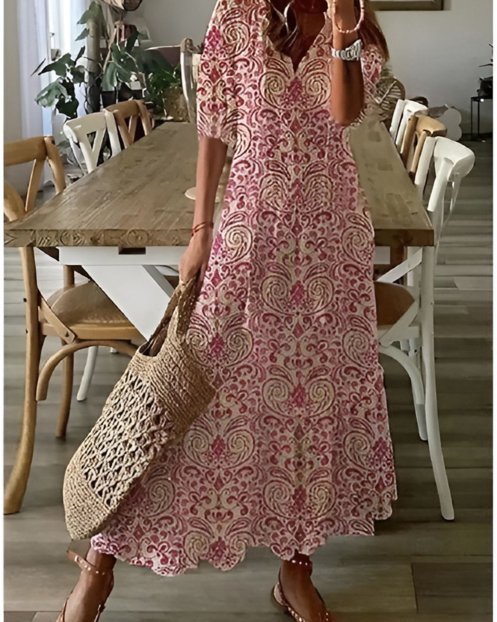 Dams Klänning | Maxi | Blommig | Sommar