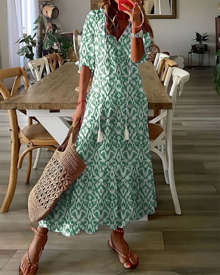 Dams Klänning | Maxi | Blommig | Sommar