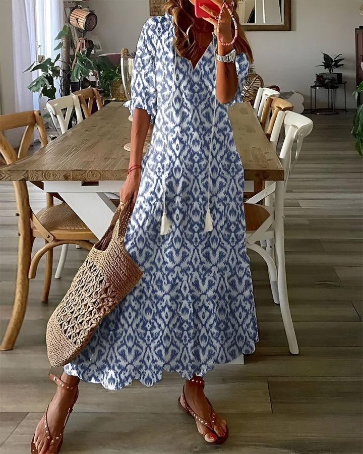 Dams Klänning | Maxi | Blommig | Sommar