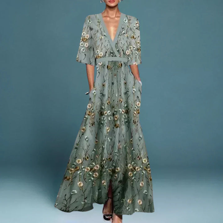 Dams Klänning | Maxi | Blommig | Sommar