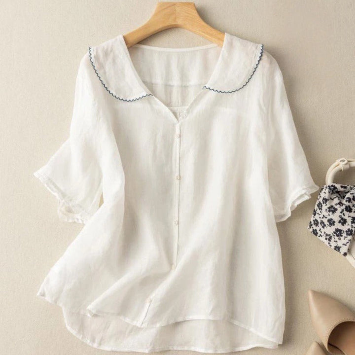 Dams Blus | Elegant | Knappar | Sommar