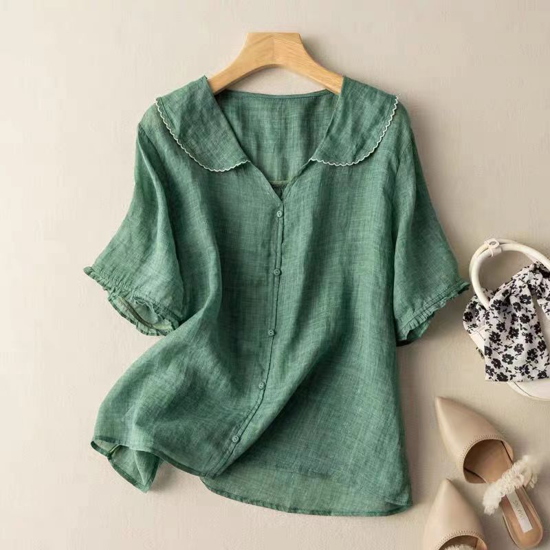 Dams Blus | Elegant | Knappar | Sommar