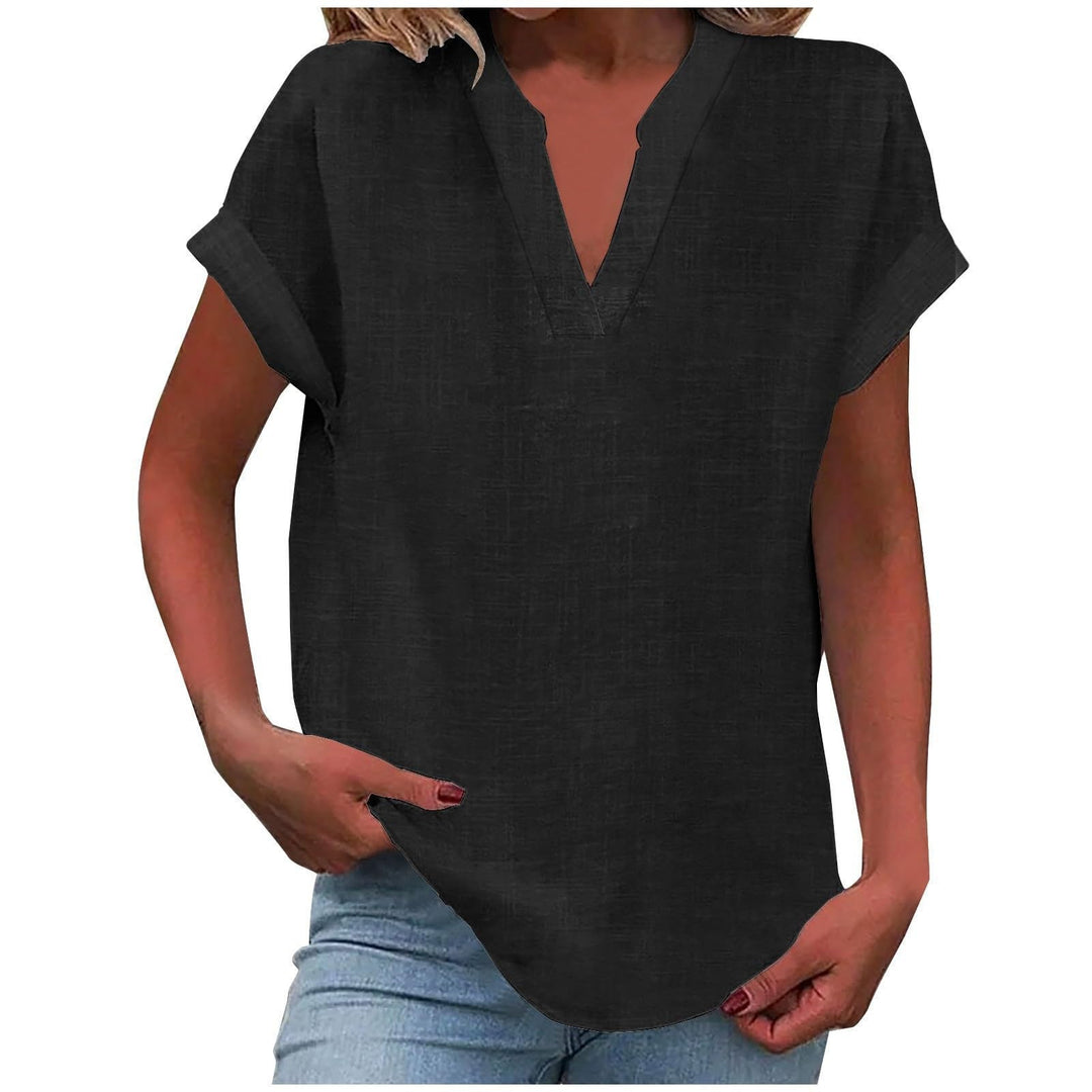 Dam Topp | V-ringad | Linnelook | Sommar