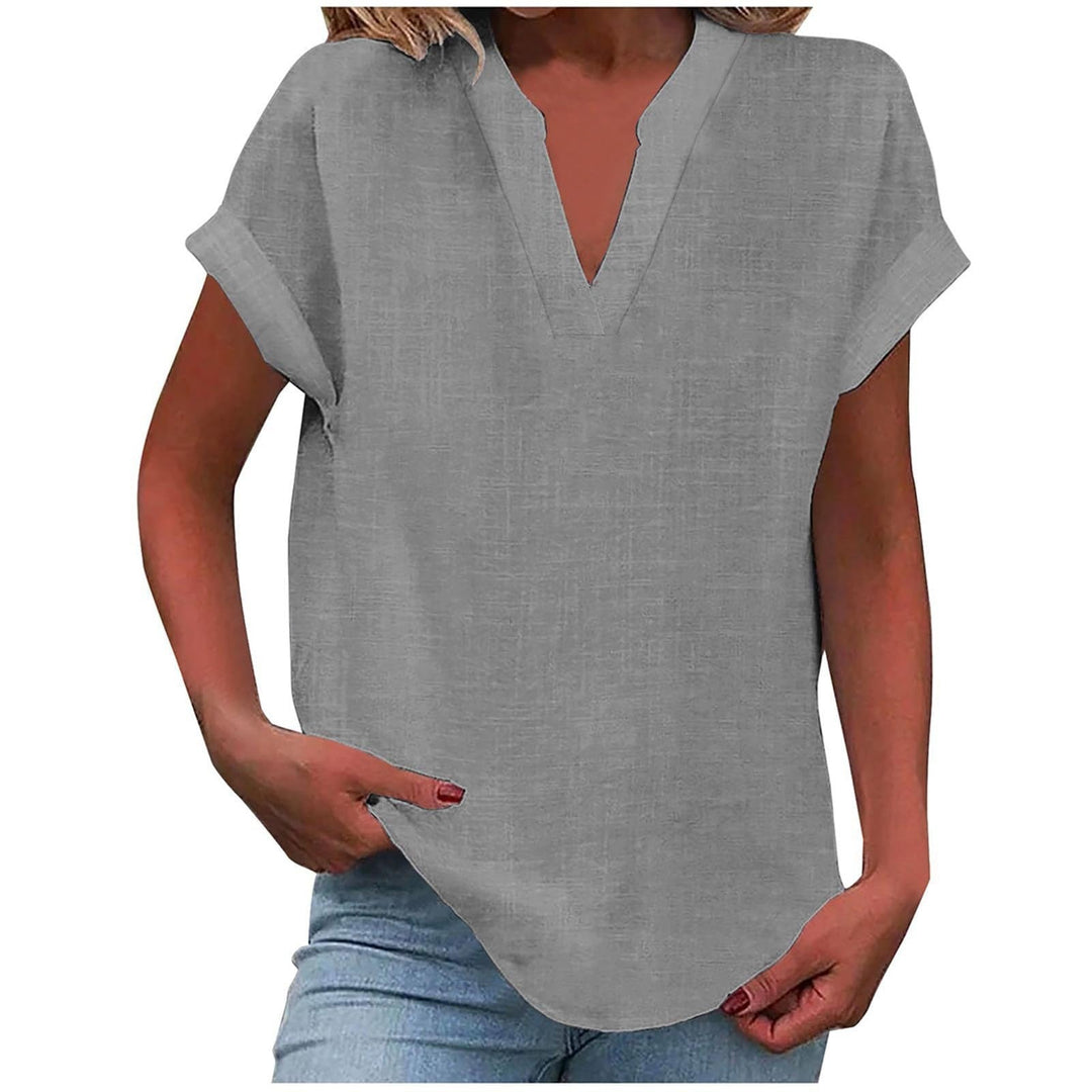 Dam Topp | V-ringad | Linnelook | Sommar