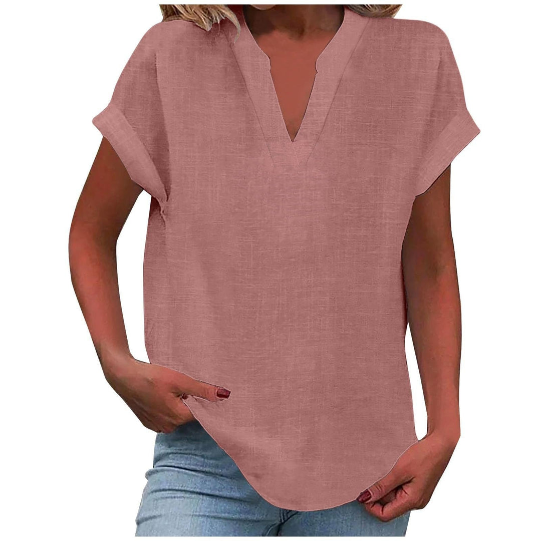 Dam Topp | V-ringad | Linnelook | Sommar