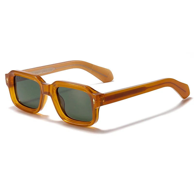 Herr Glasögon | Fyrkantig Ram | Retro Stil | Sommar