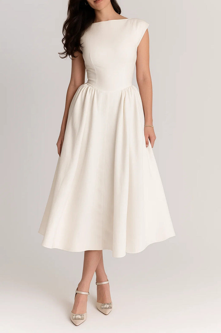 Dam Klänning | Elegant | Midi Längd | Sommar