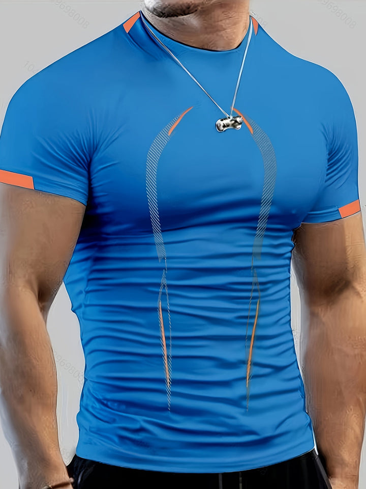 Herr T-shirt | Slimfit | Kort Ärm | Rund Hals | Sommar