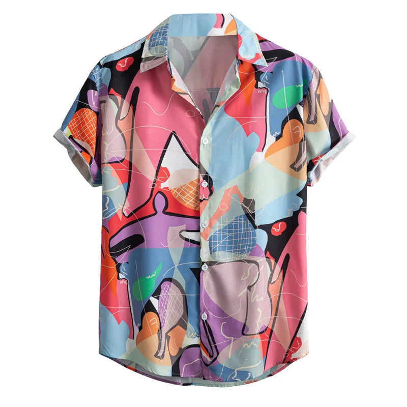 Herr Skjorta | Paisley | Kortärmad | Sommar