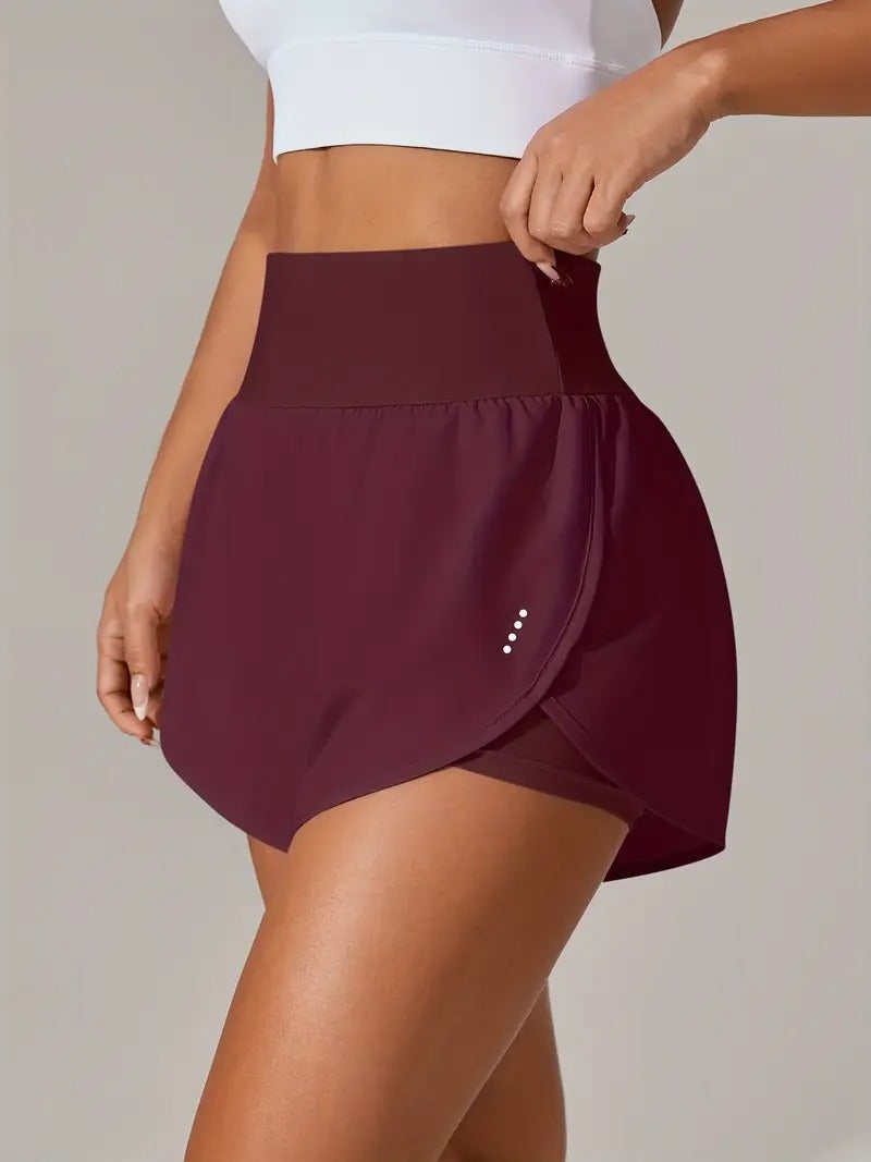 Dam Yoga Shorts | Avslappnad Passform & Hög Midja | Perfekt för Vår, Sommar & Höst