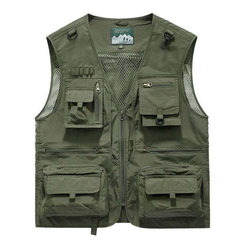 Herr Bodywarmer | Outdoor | Flera Fickor | Sommar