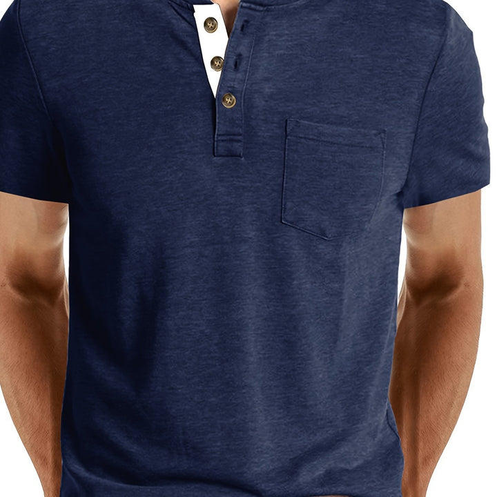Herr T-shirt | Med Knappar | Med Knappar | Sommar