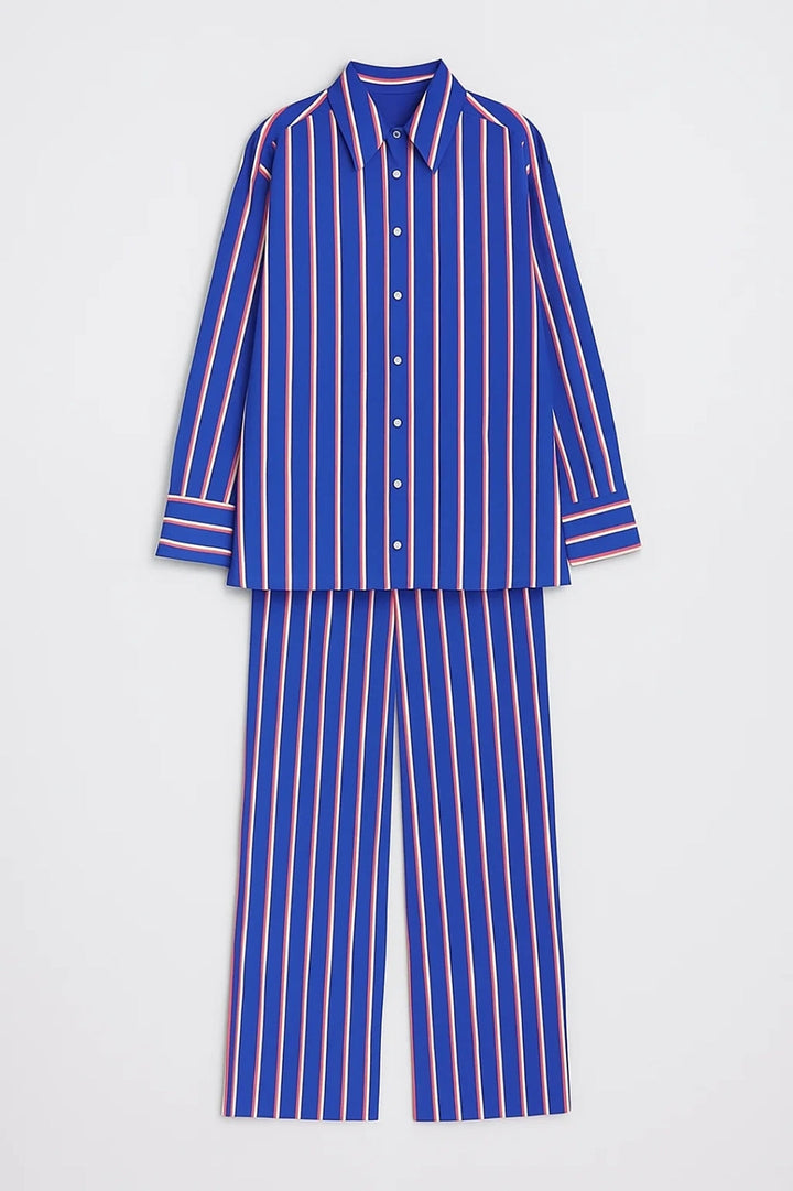Dam Set | Oversized | Med Knappar | Sommar