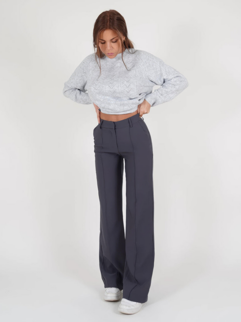 Raka byxor för kvinnor | Tidlös komfort | Chic urban stil | Hög midja