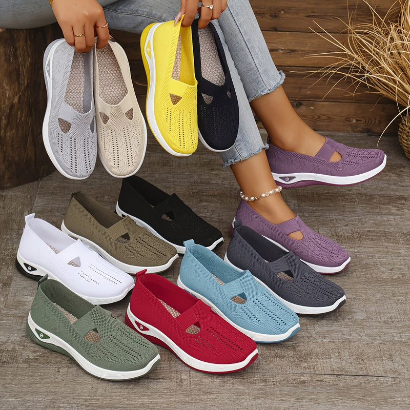 Dams Skor | Ny Stil & Andningsbara | Trendiga Slip-On Sportskor
