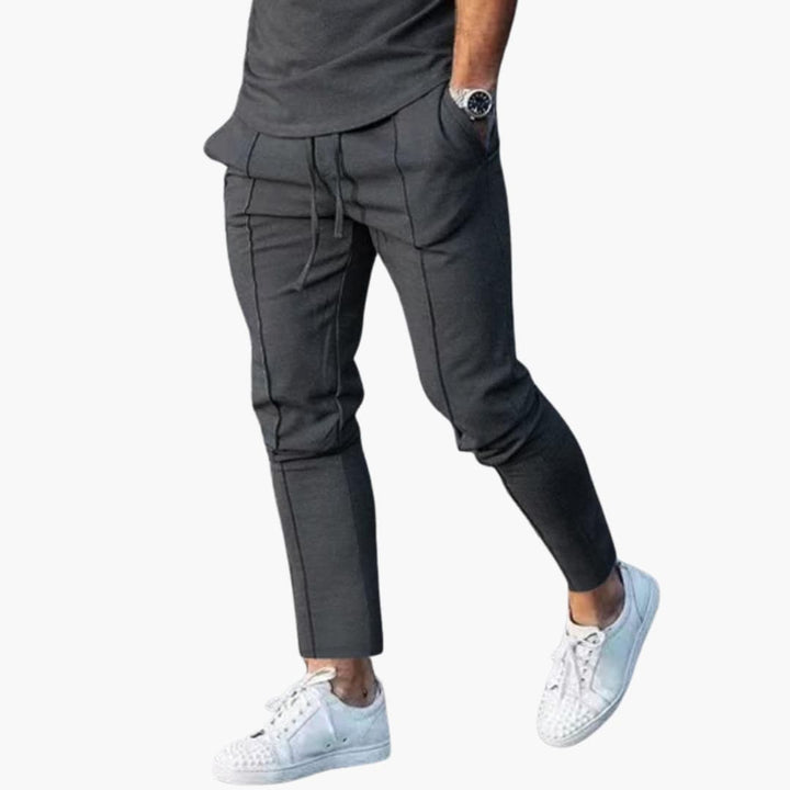 Herr Byxor | Slim Fit | Elastisk Midja | Sommar