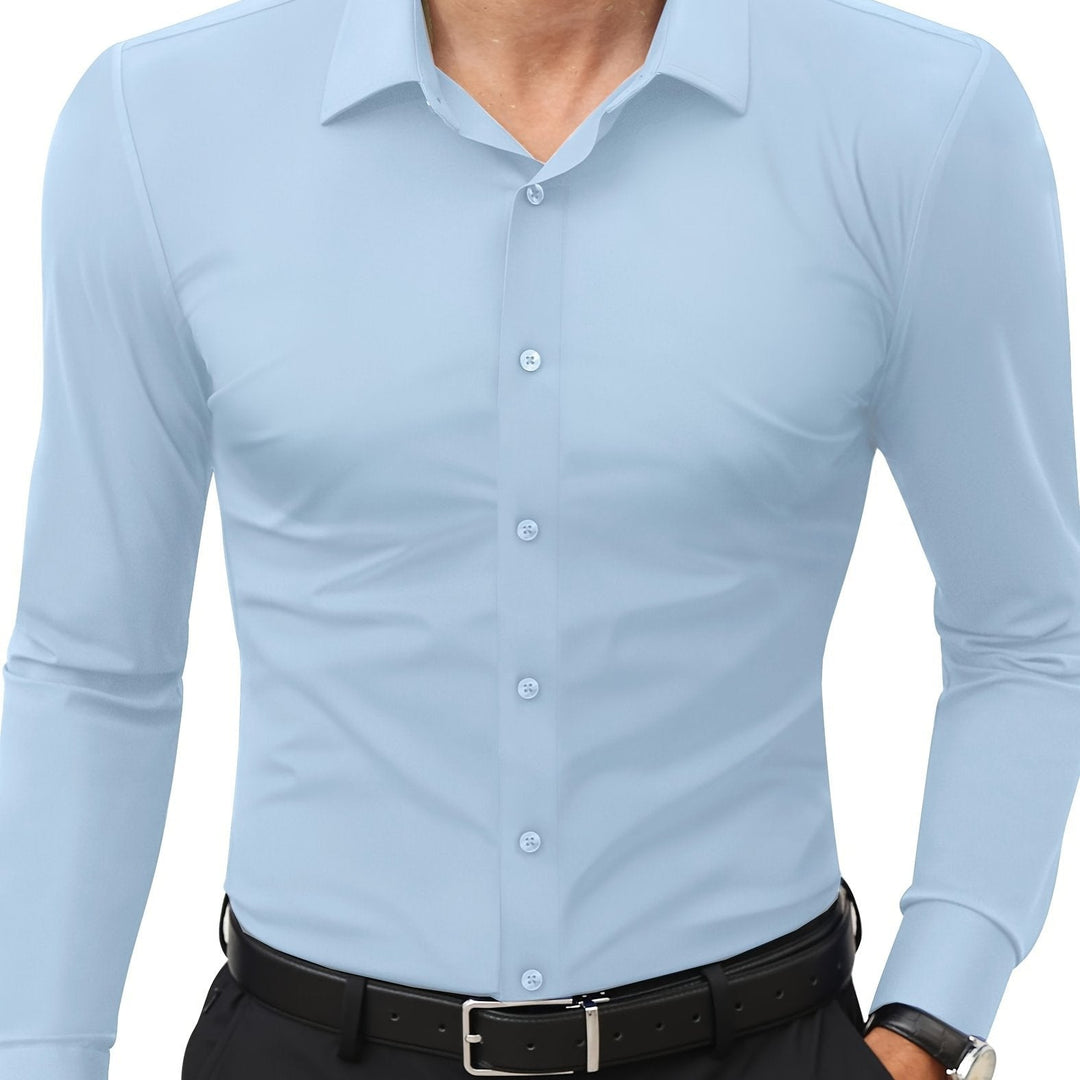Herr Skjorta | Slimfit | Med Knappar | Sommar