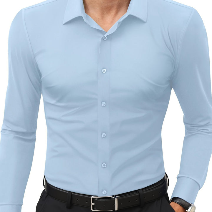 Herr Skjorta | Slimfit | Med Knappar | Sommar