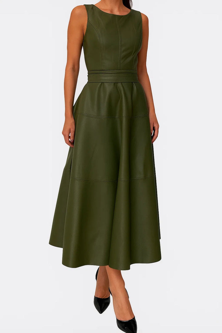 Dam Klänning | Elegant Getailleerd | Mouwloos | Sommar