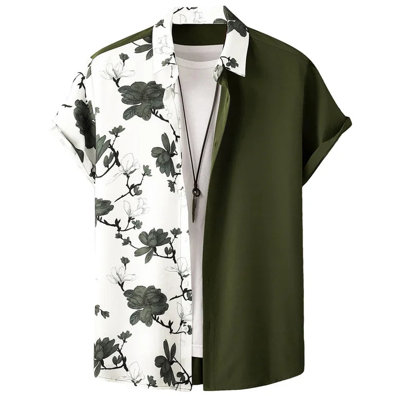 Herr Skjorta | Paisley | Kortärmad | Sommar
