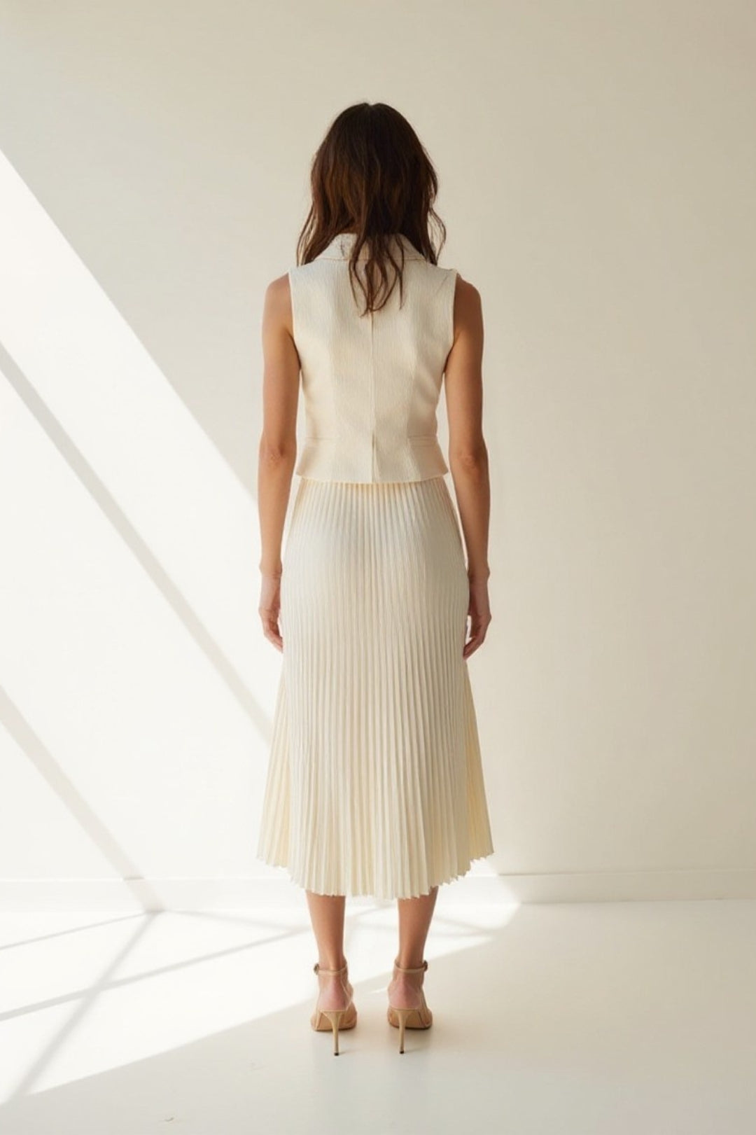 Dam Set | Elegant | Plisserad Midi | Sommar