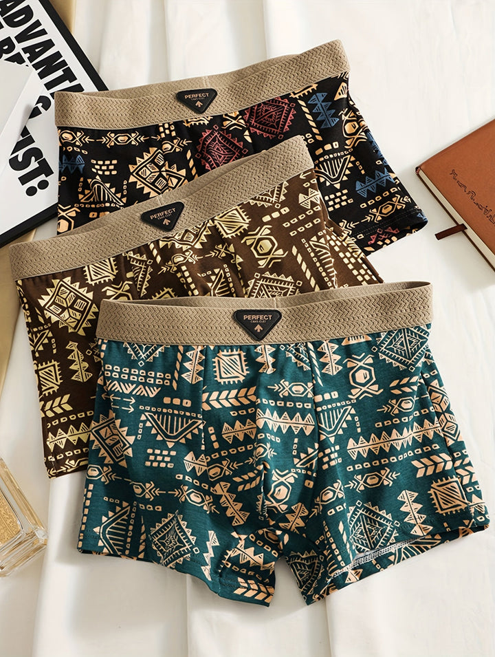 Herr Boxershorts Set | Slimfit Stretch | Elastisk Midja | Året Runt