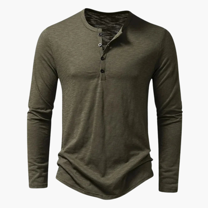 Herr T-shirt | Slim Fit | Med Knappar | Sommar