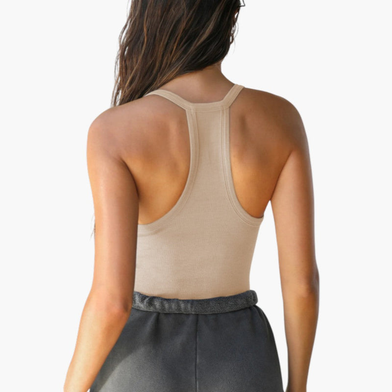 Dam Linne | Slimfit | V-Ringad | Sommar