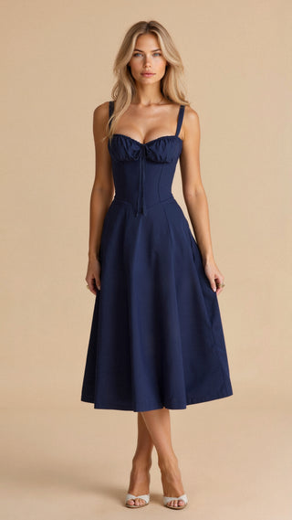 Midjeklänning för kvinnor | Bustier Design | Graciös &amp; Elegant | Tidlös stil