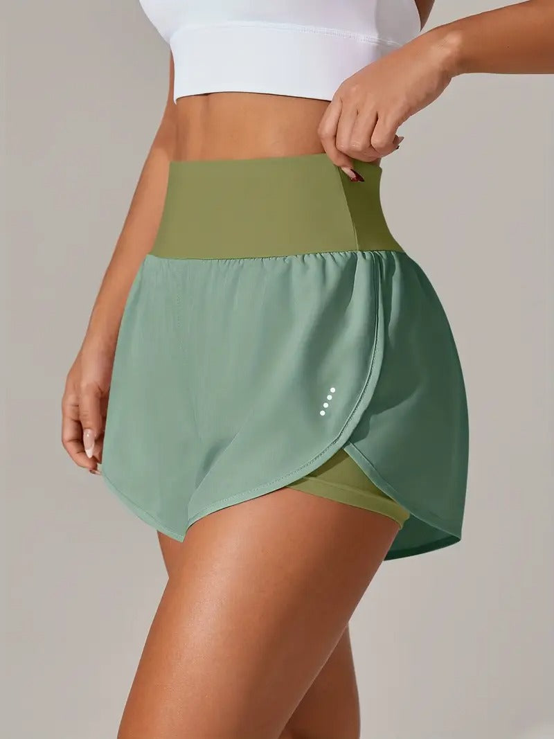 Dam Yoga Shorts | Avslappnad Passform & Hög Midja | Perfekt för Vår, Sommar & Höst