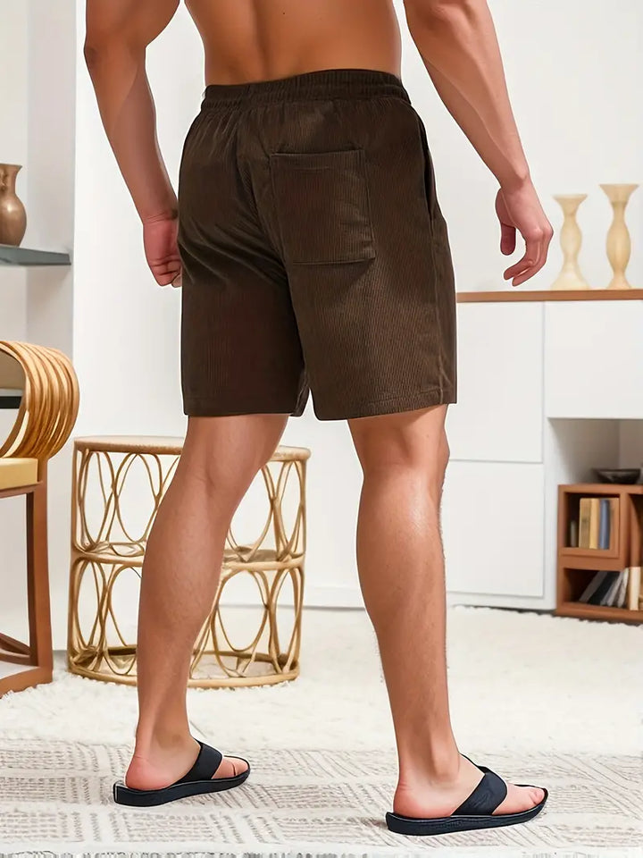 Herr Shorts | Rak Modell | Med Dragsnöre | Sommar