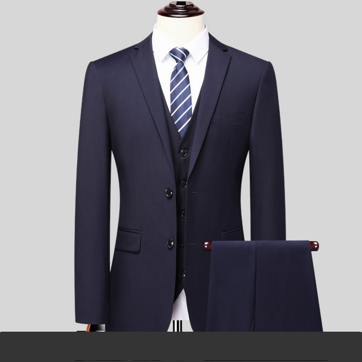Herr Set | Elegant Tapered | Med Knappar | Vår