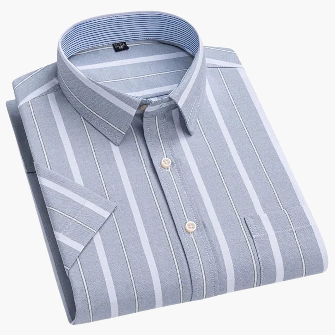 Herr Skjorta | Elegant | Kort Ärm | Sommar