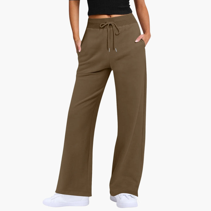 Dam Byxor | Wide Leg | Dragsko Midja | Sommar