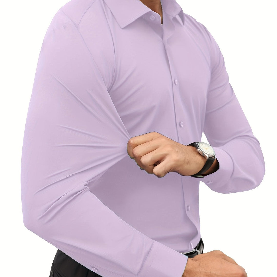 Herr Skjorta | Slimfit | Med Knappar | Sommar