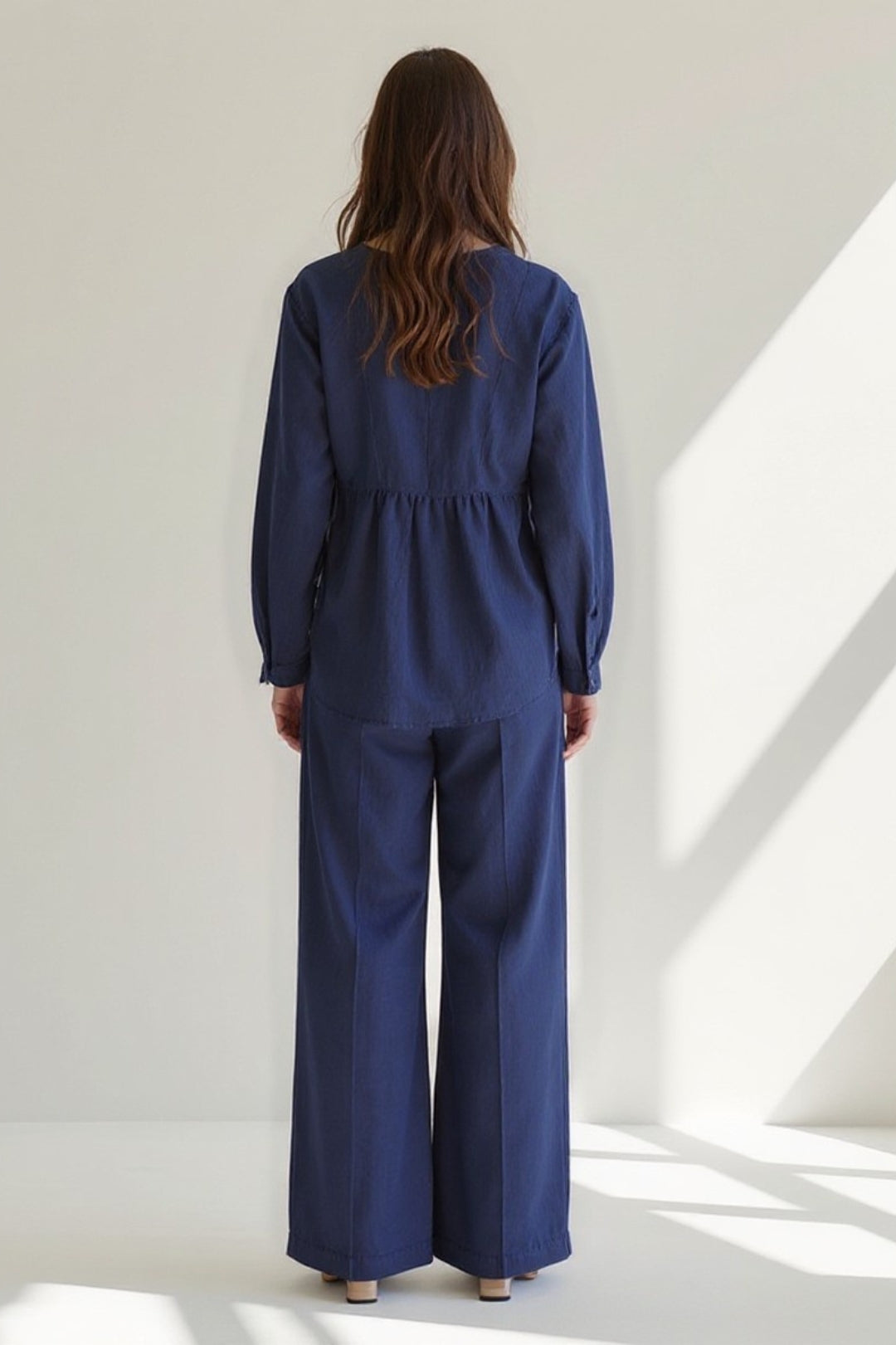 Dam Set | Minimalistisk Rak Passform | Med Knappar | Sommar