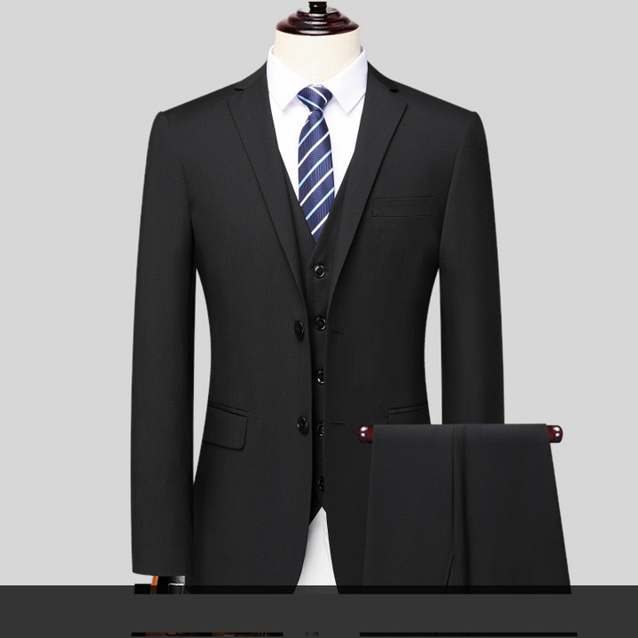 Herr Set | Elegant Tapered | Med Knappar | Vår