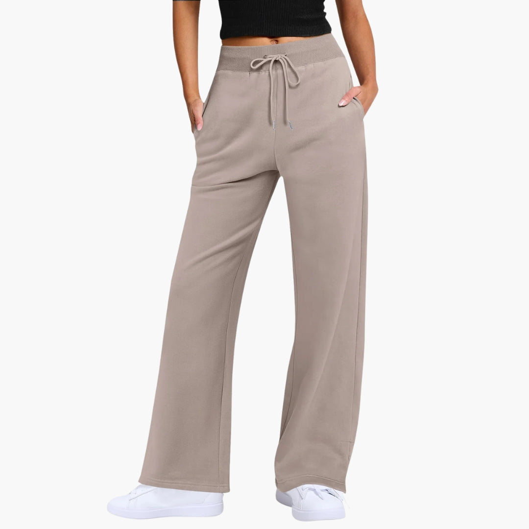 Dam Byxor | Wide Leg | Dragsko Midja | Sommar