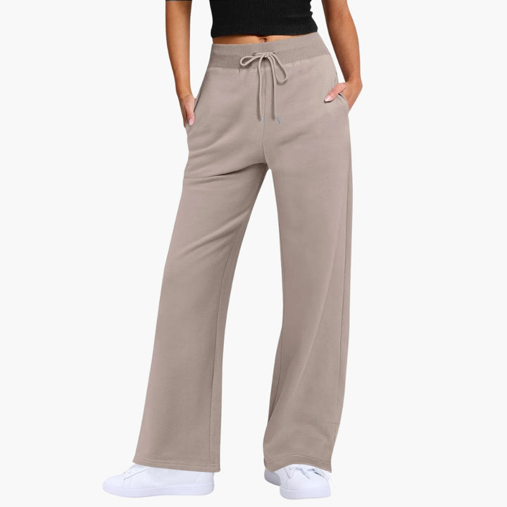 Dam Byxor | Wide Leg | Dragsko Midja | Sommar