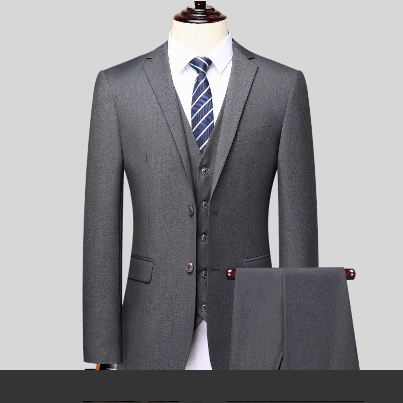 Herr Set | Elegant Tapered | Med Knappar | Vår