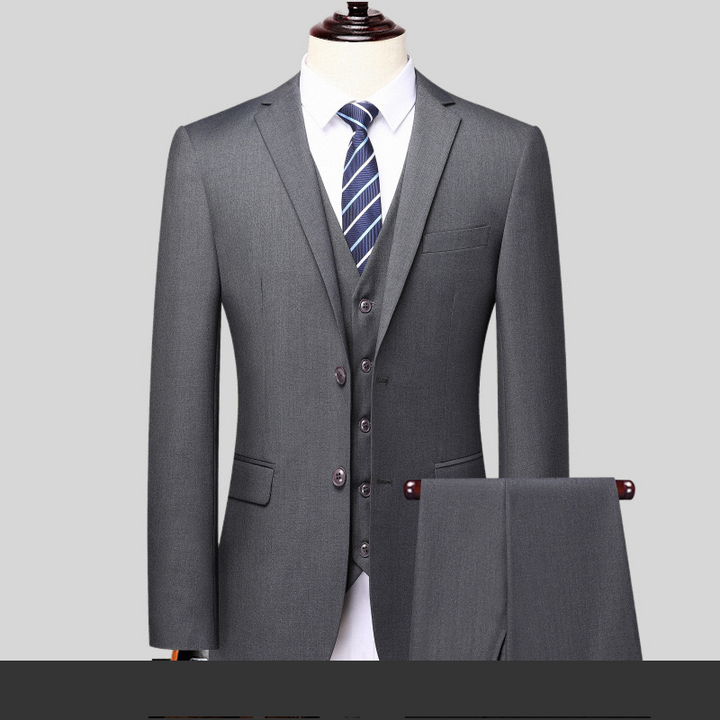Herr Set | Elegant Tapered | Med Knappar | Vår