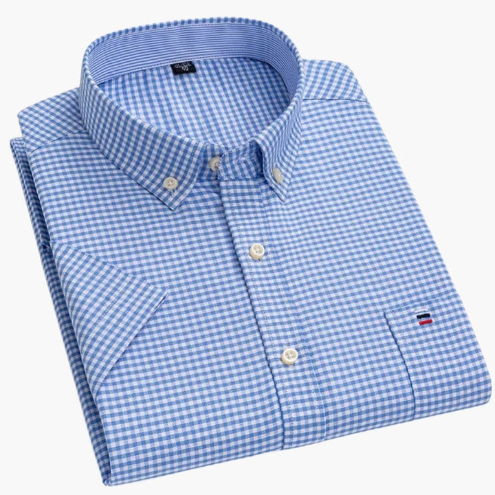 Herr Skjorta | Elegant | Kort Ärm | Sommar
