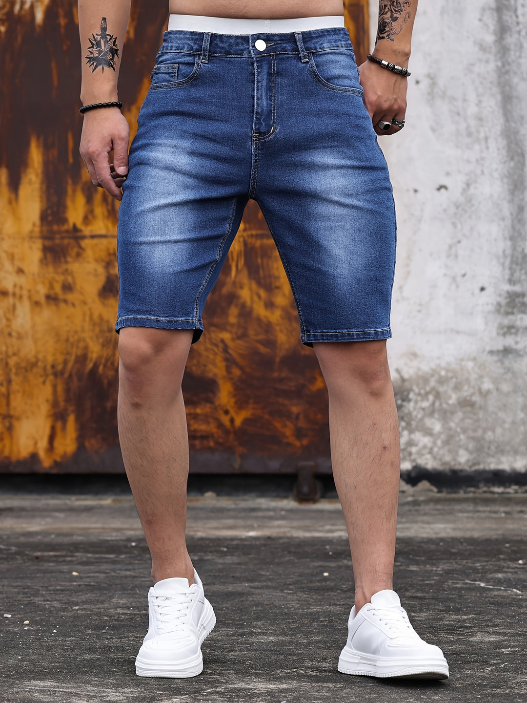 Herr Shorts | Slimfit | Knälång | Sommar