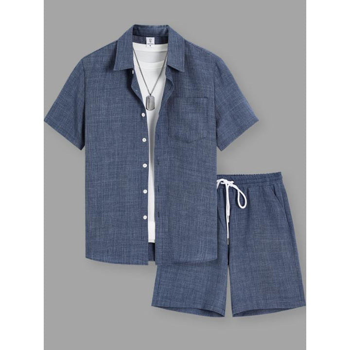 Herr Set | Straight | Med Knappar | Sommar